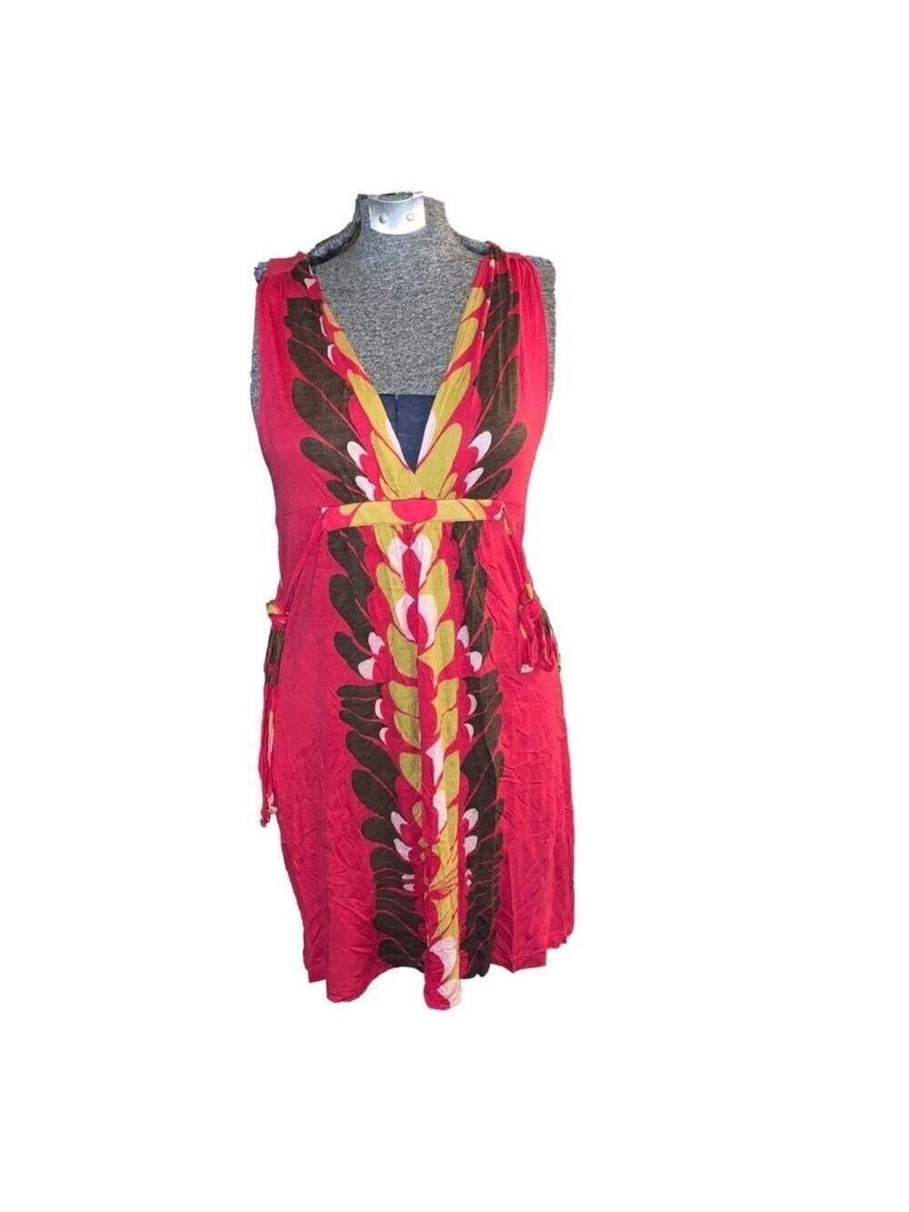 Women's French Connection Dress Size 0 Red Multi-color